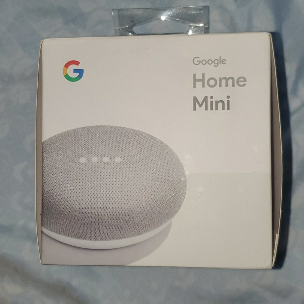 Google Home Mini Smart Speaker - Chalk